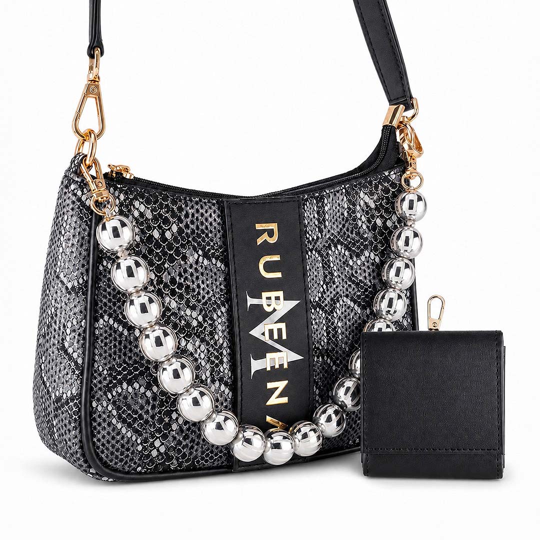 Mini Sling Bag - Monochrome Royal Jewel
