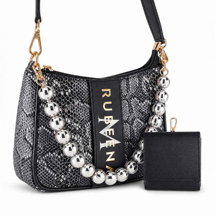 Mini Sling Bag - Monochrome Royal Jewel