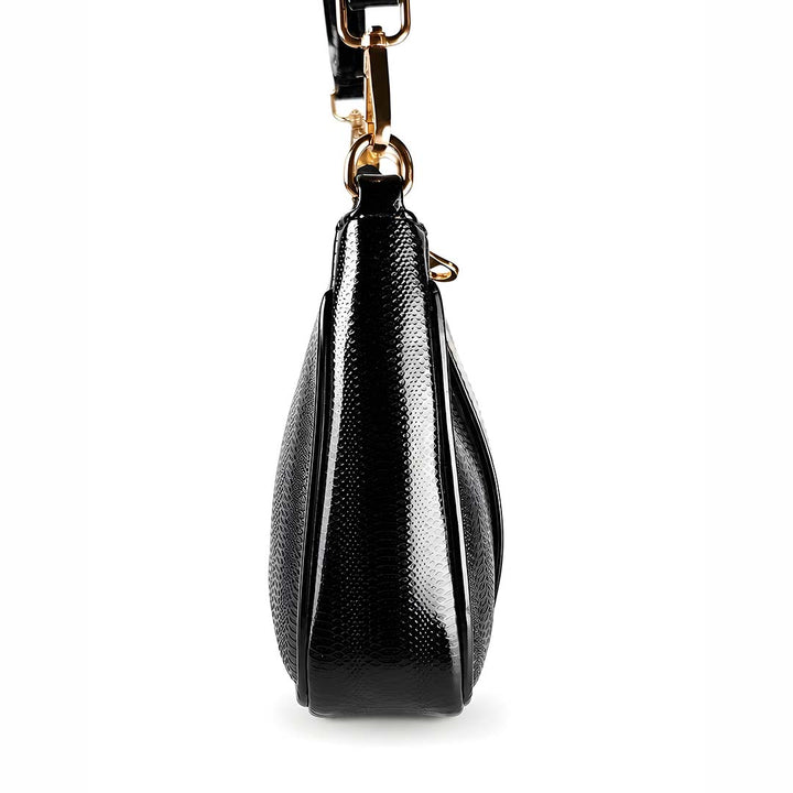 The Lustrous Black Sling Bag
