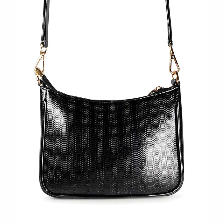 The Lustrous Black Sling Bag