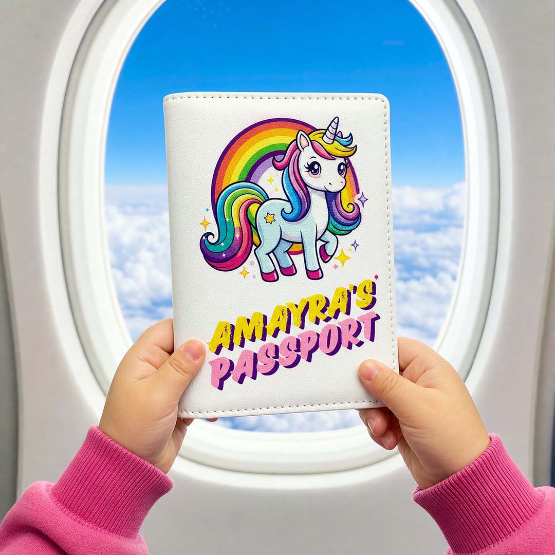 Kids Passport Cover - Unicorn