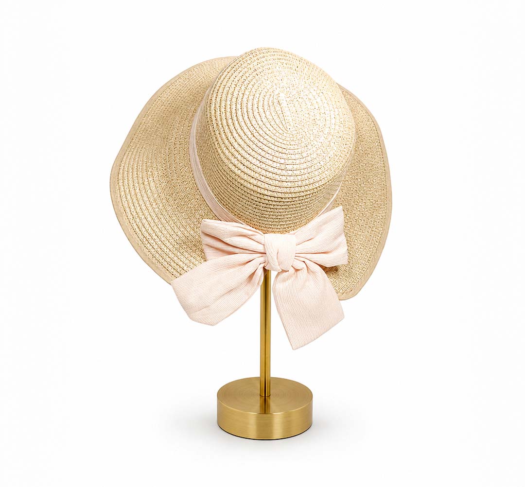 Rivièra — Personalised Wide-Brim Straw Beach Hat