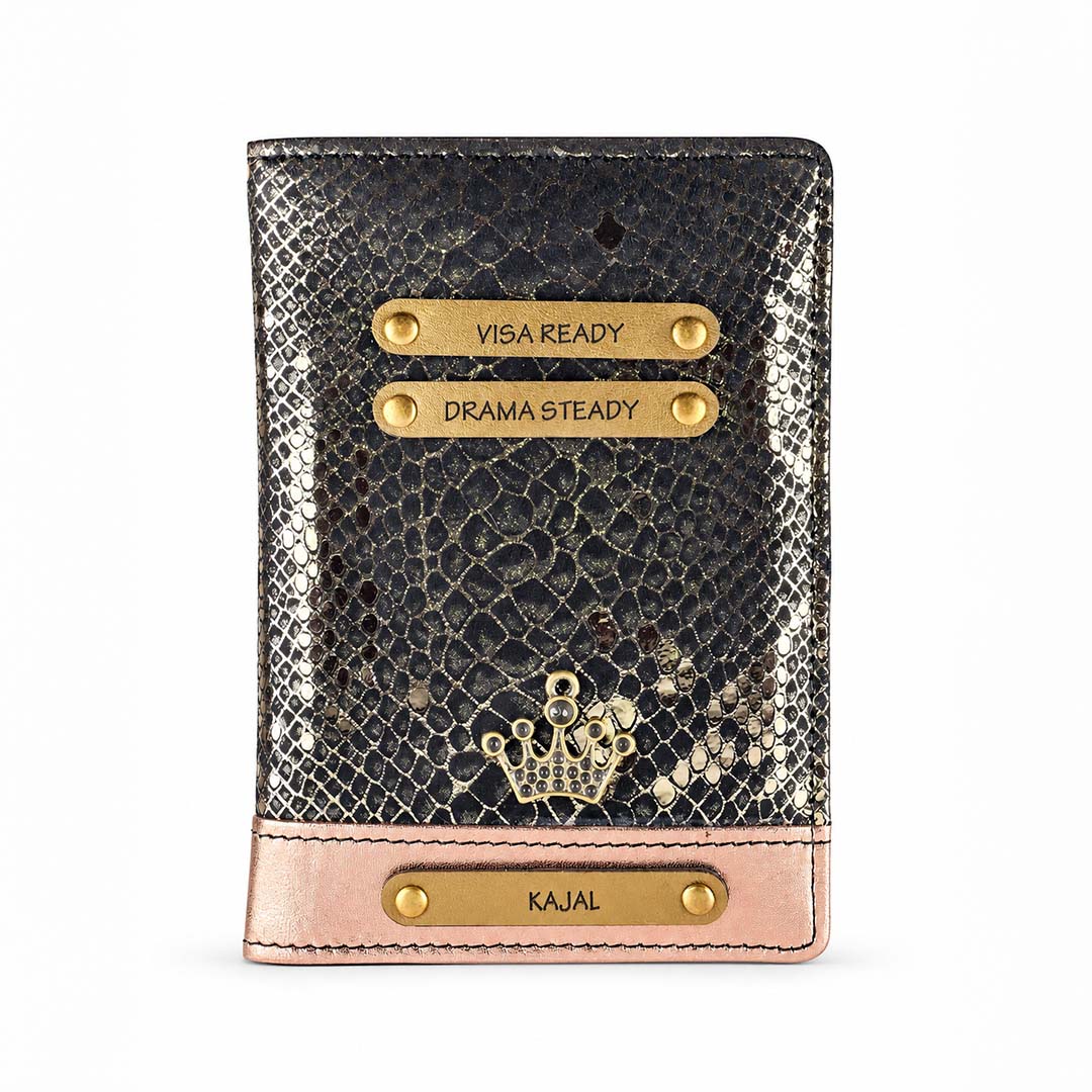 Rose Noir Passport Cover