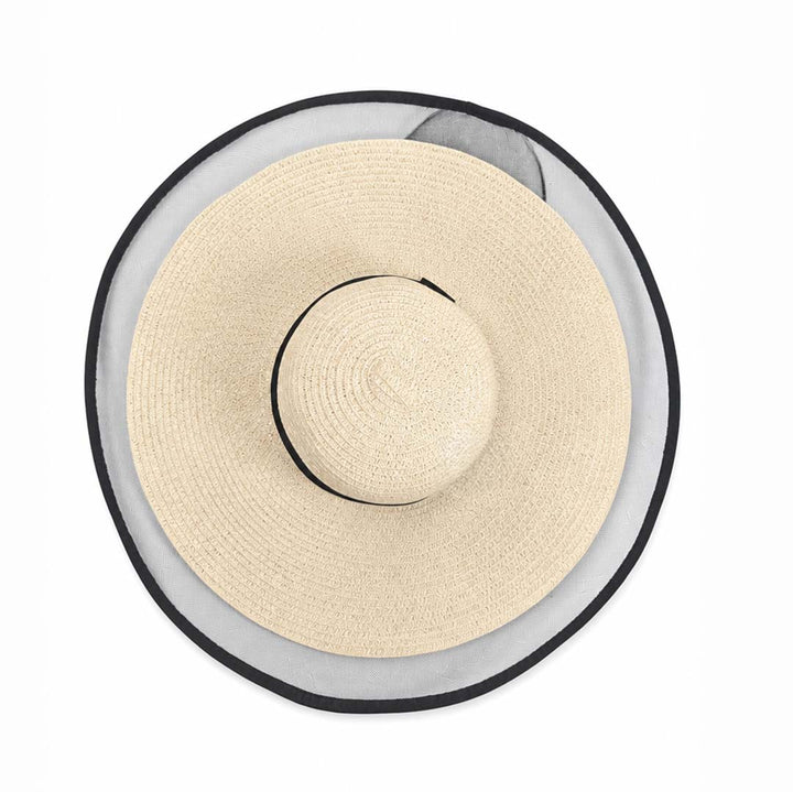 Noir Sands — Personalised Wide-Brim Straw Sun Hat