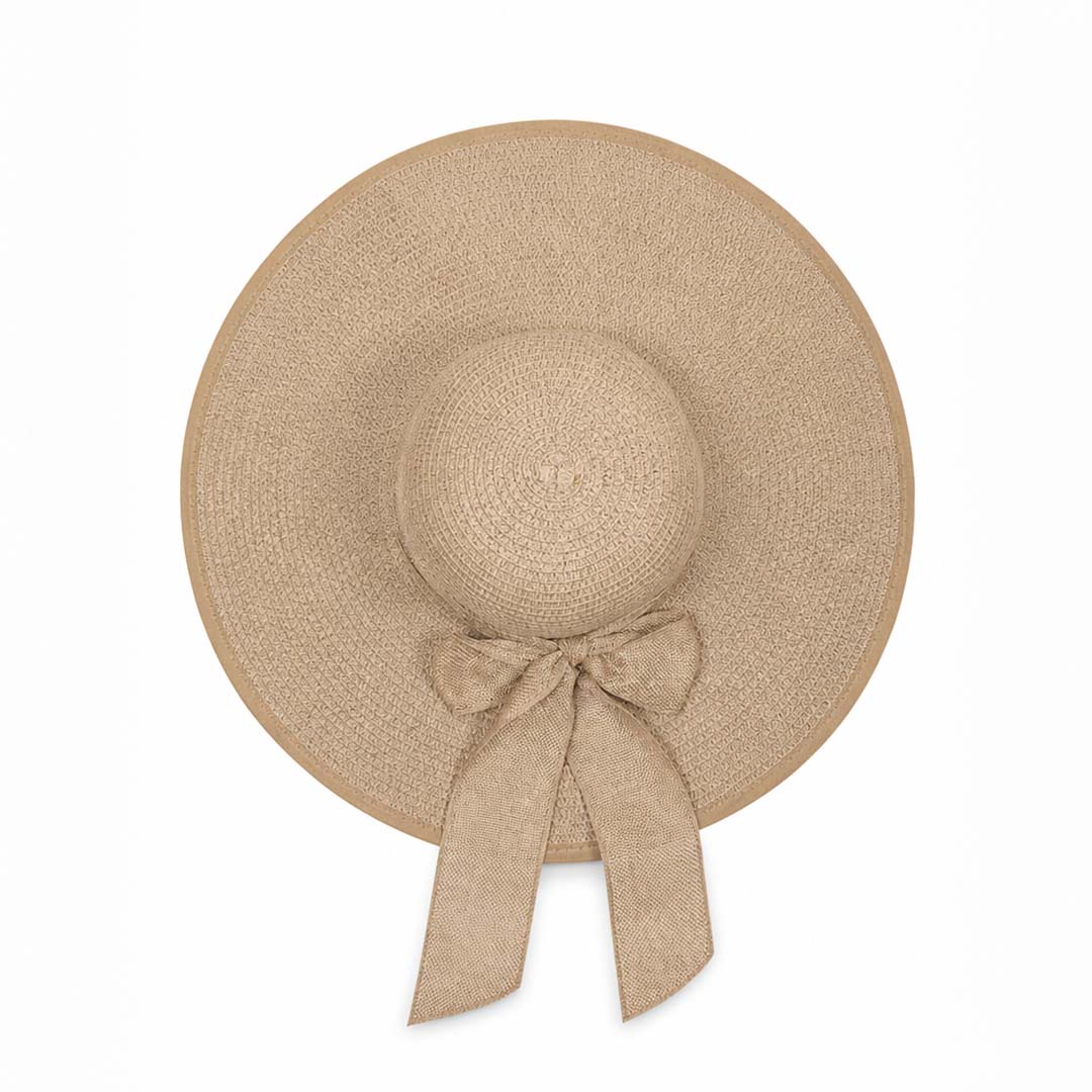 Sunkissed — Personalised Wide-Brim Straw Sun Hat with UPF50+ &amp; Name Embroidery
