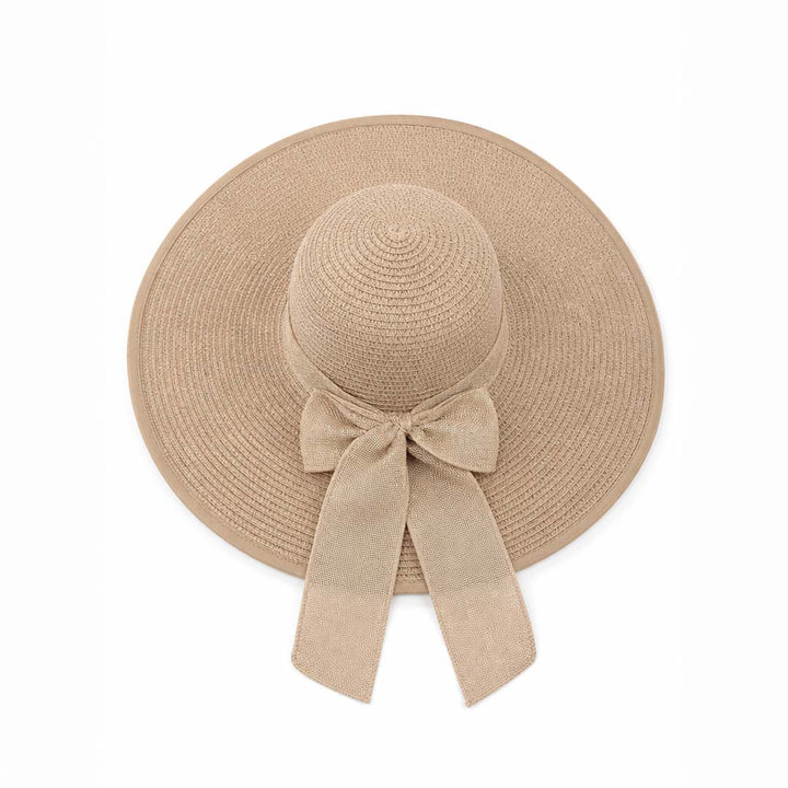 Sunkissed — Personalised Wide-Brim Straw Sun Hat with UPF50+ &amp; Name Embroidery