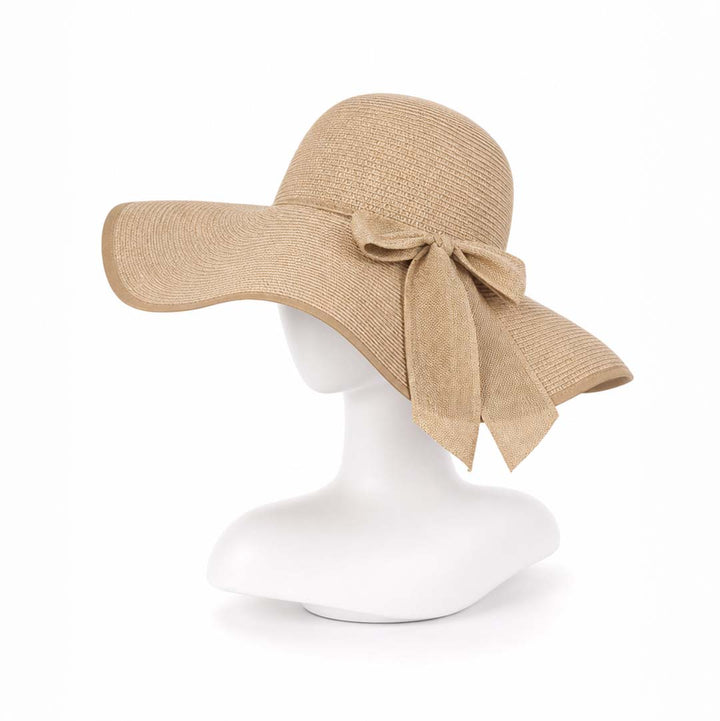 Sunkissed — Personalised Wide-Brim Straw Sun Hat with UPF50+ &amp; Name Embroidery