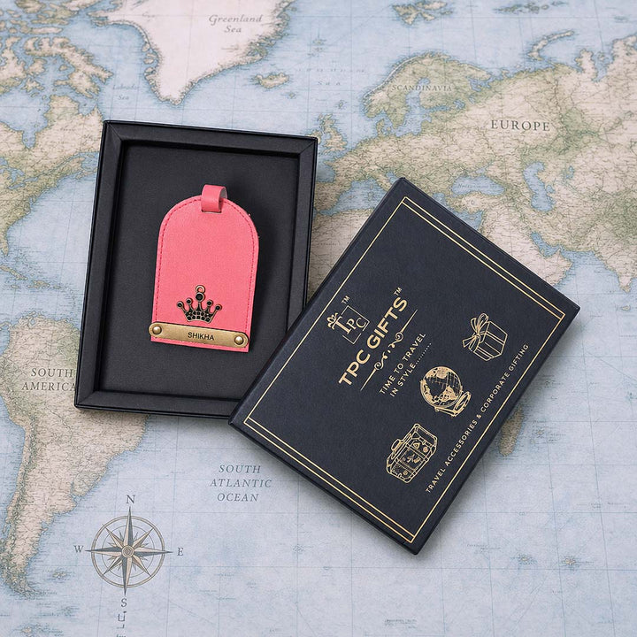 Pastel Pink Luggage Tag