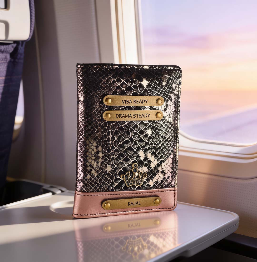 Rose Noir Passport Cover