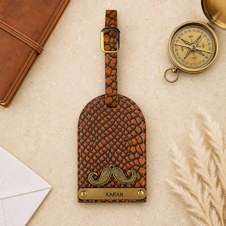 Brown Snake Luggage Tag
