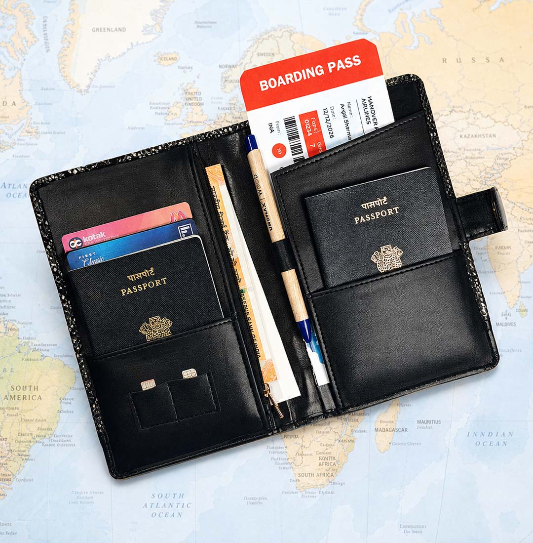 Monochrome Miles Travel Wallet