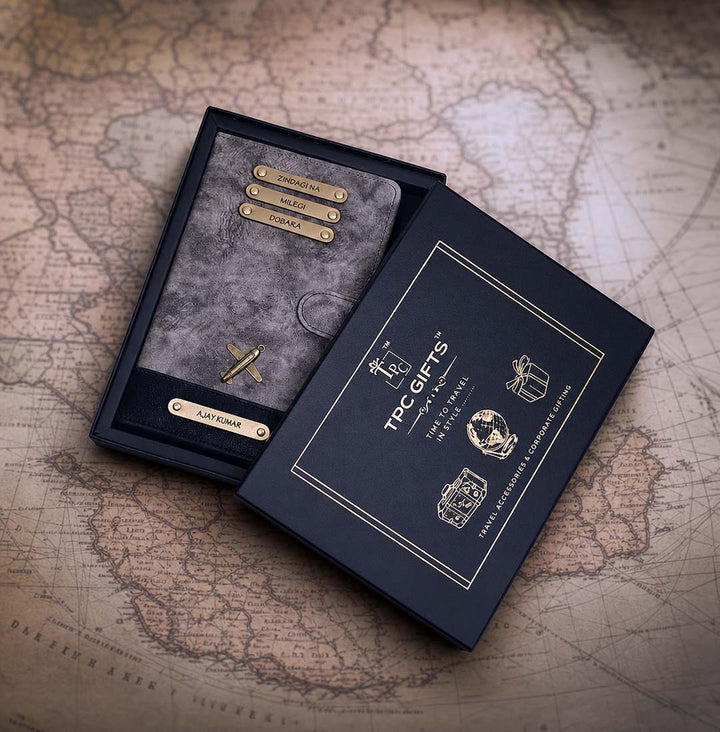 Vagabonde Grey Travel Wallet