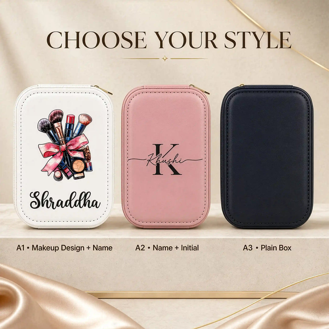 Glow &amp; Go — Personalised LED Vanity Jewellery Box