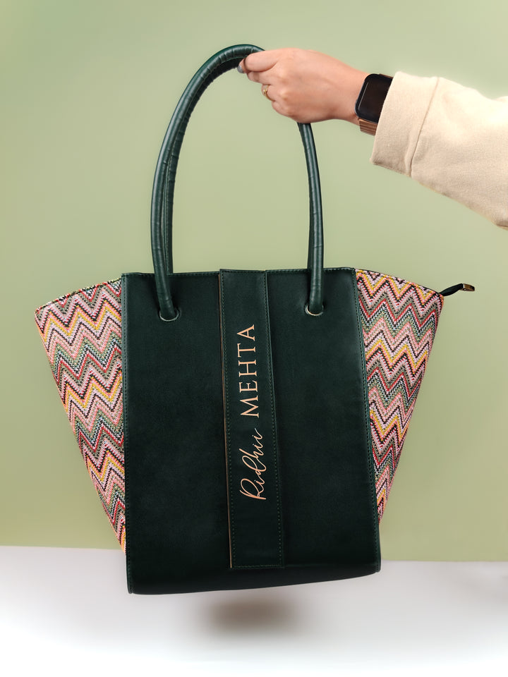Tote Bags For Women - Emerald Fusion Edition Pattern Edition By Tpc Gifts Front Shot 