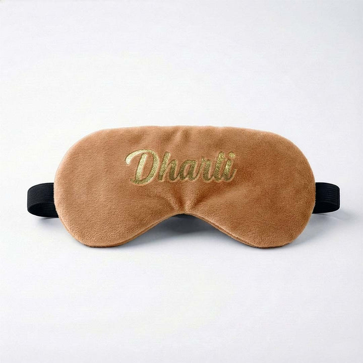 Brown travel sleep mask  sleep mask with &
