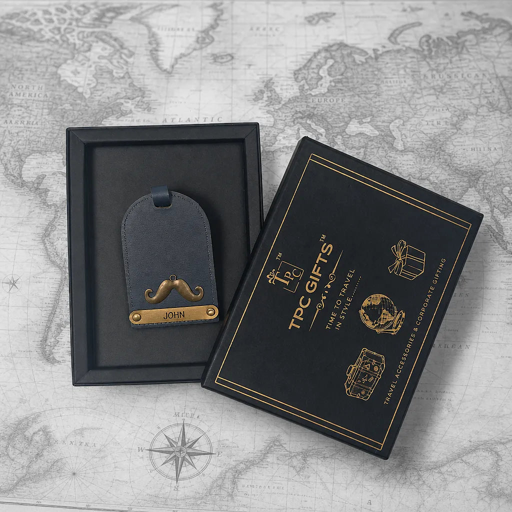 Dark Blue Luggage Tag