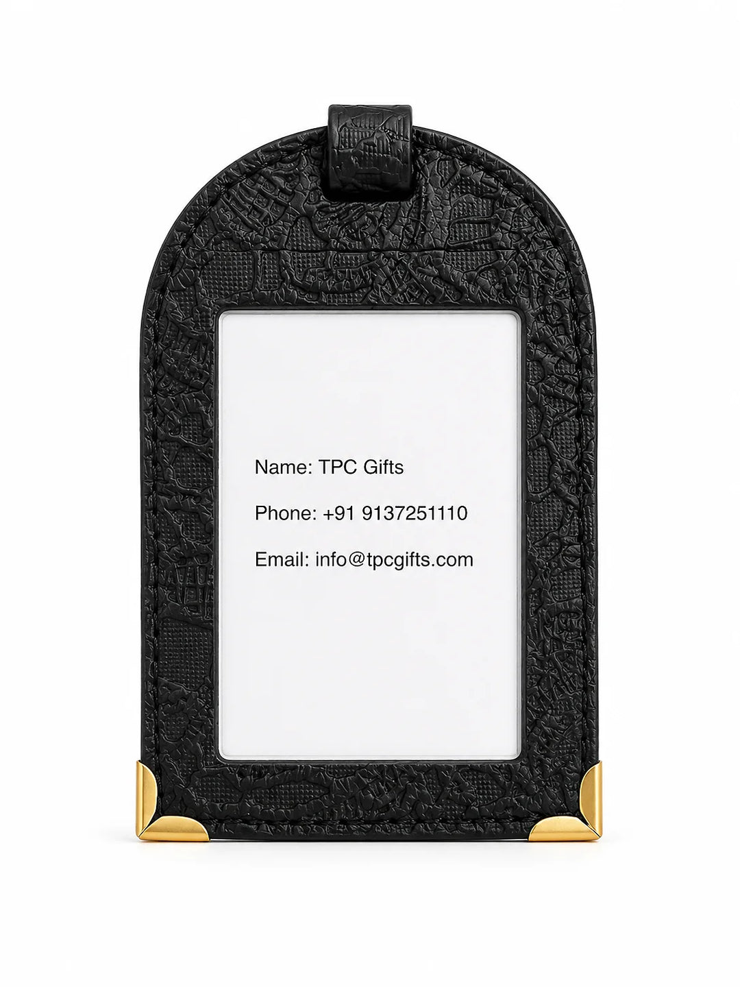 Black Glided Grace Luggage Tag