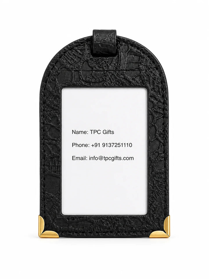 Black Glided Grace Luggage Tag
