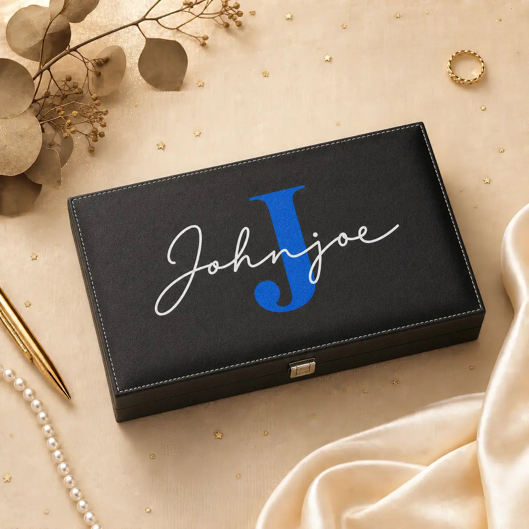 12-Slot Watch Organiser Box Personalized