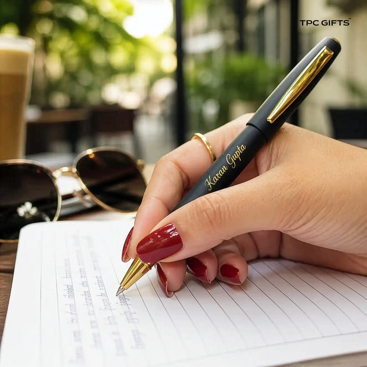 Classic Black – Personalised Pen with Name