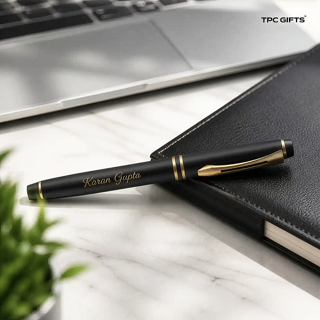 Classic Black – Personalised Pen with Name