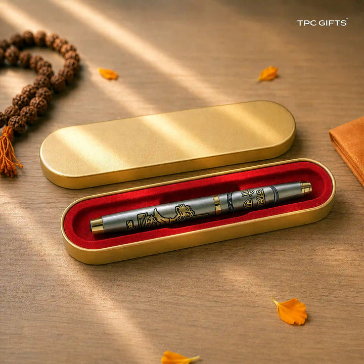 Jai Shree Ram Pen – Engraved Metal Roller Ball