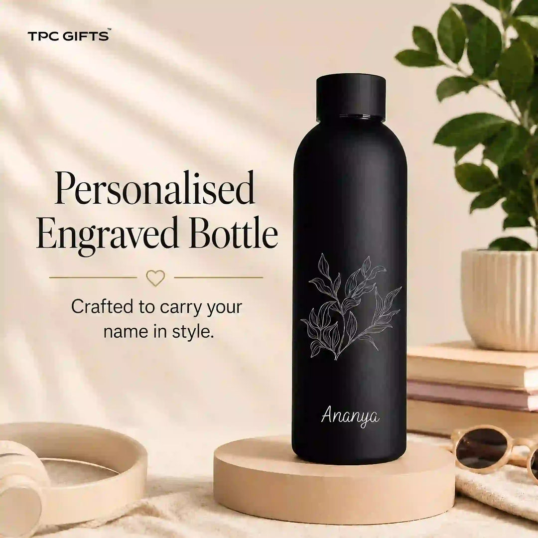 Personalized Water Bottle with Name – 500ml Insulated Stainless Steel