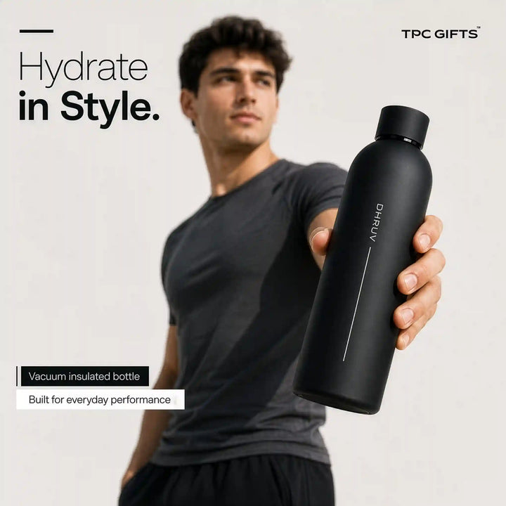 Personalized Water Bottle with Name – 500ml Insulated Stainless Steel