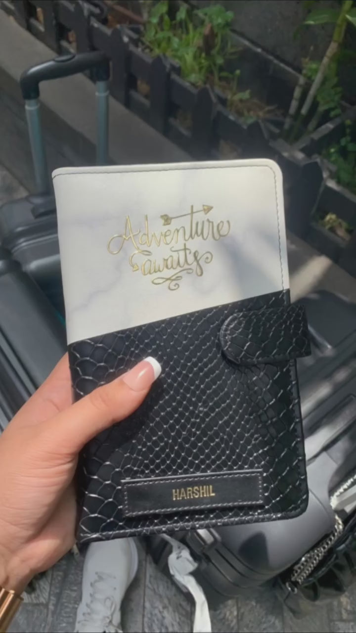 grey black dual tone & olive black dual tone travel organizer