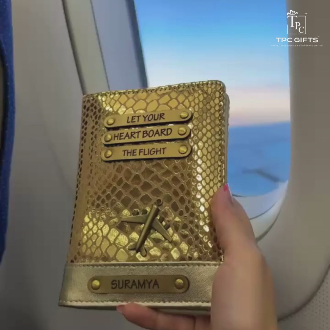 Golden Aura Passport Cover