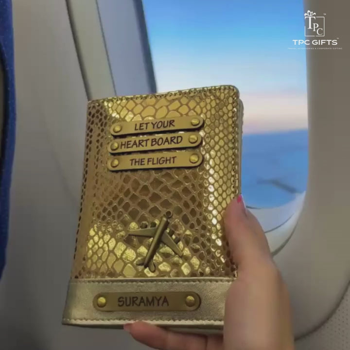 Golden Aura Passport Cover