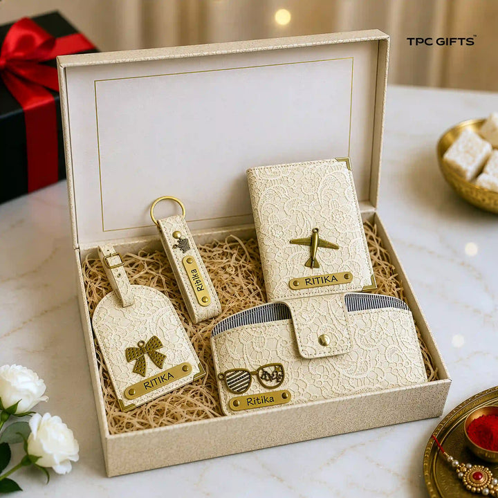 Luxury Travel Gift Set — 4 Pieces — Rakhi Gift