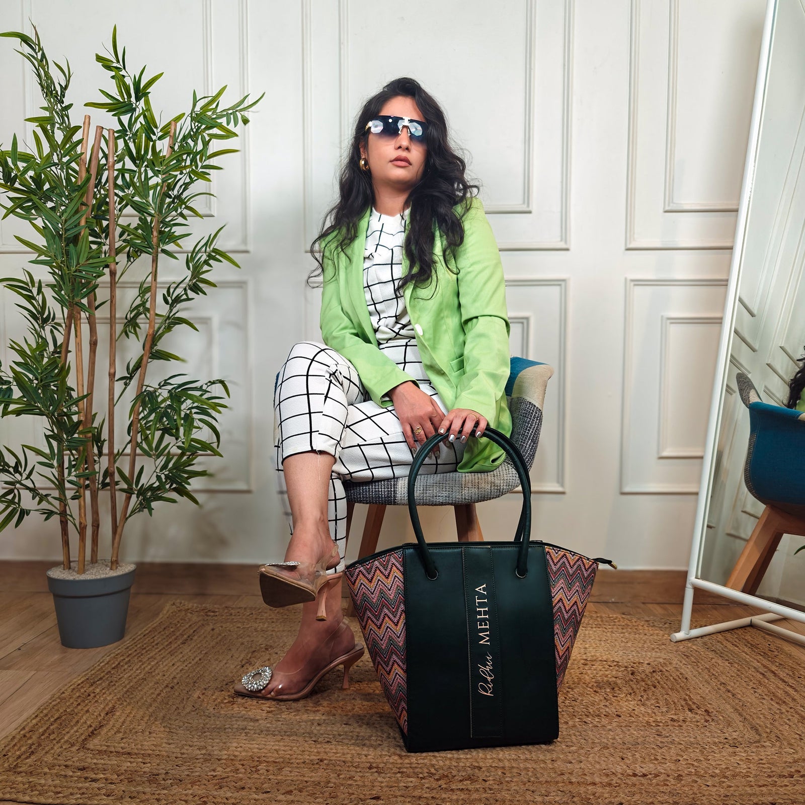 Tote Bags For Women - Emerald Fusion Edition Pattern Edition By Tpc Gifts Front Shot 