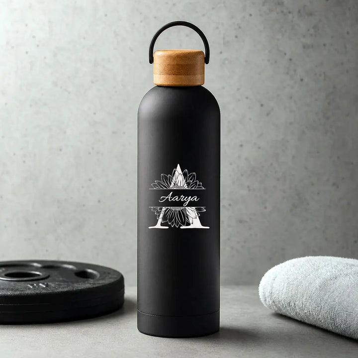 Daily — Tall Water Bottle with Wooden Lid (750ml)