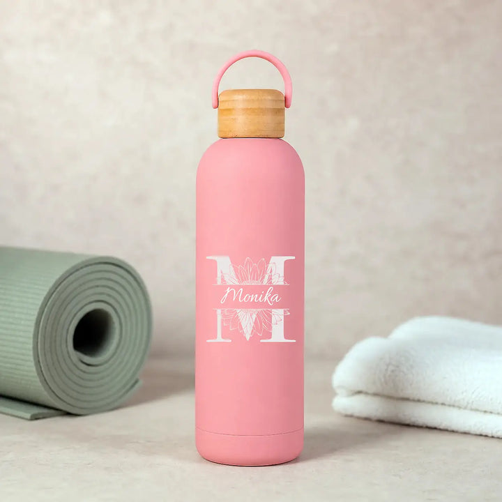 Daily — Tall Water Bottle with Wooden Lid (750ml)