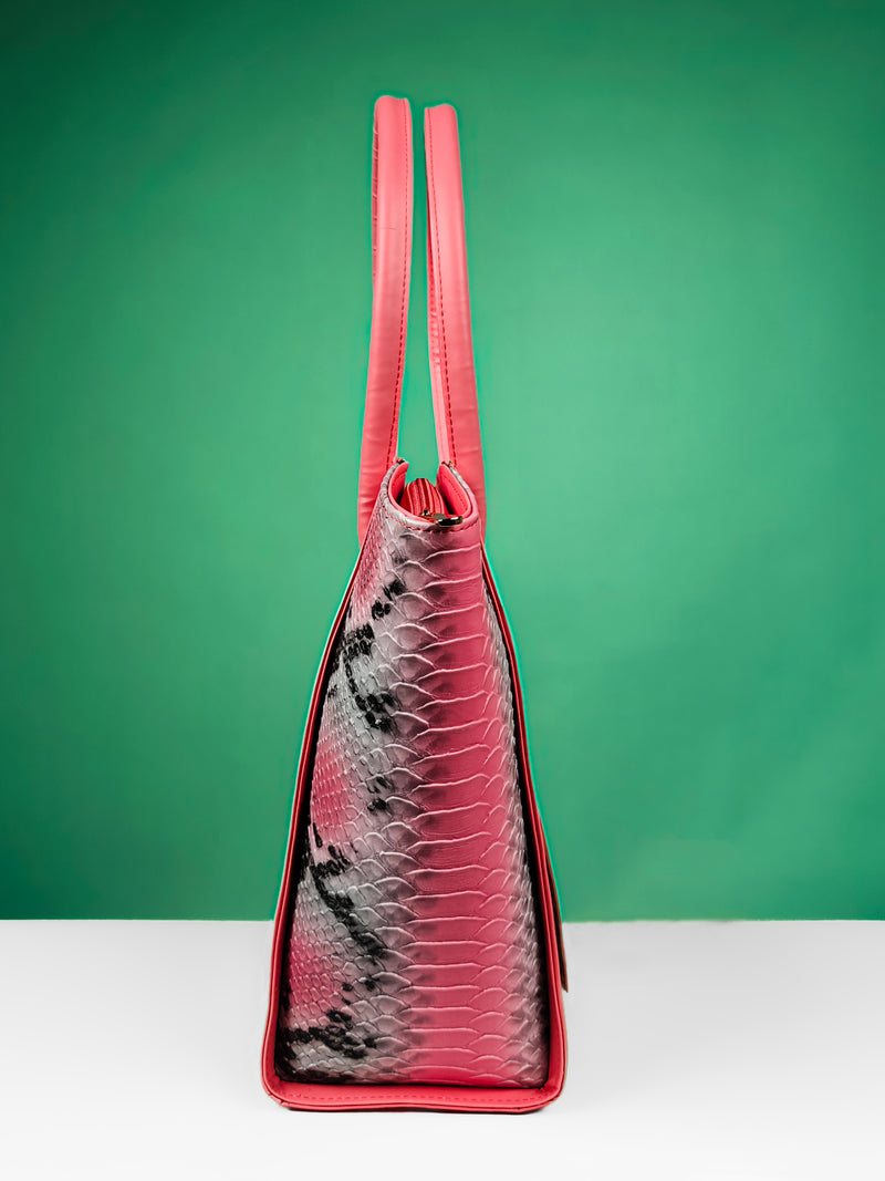 Tote Bags For Women - Blush Pink Edition Pattern Edition By Tpc Gifts Side Shot 