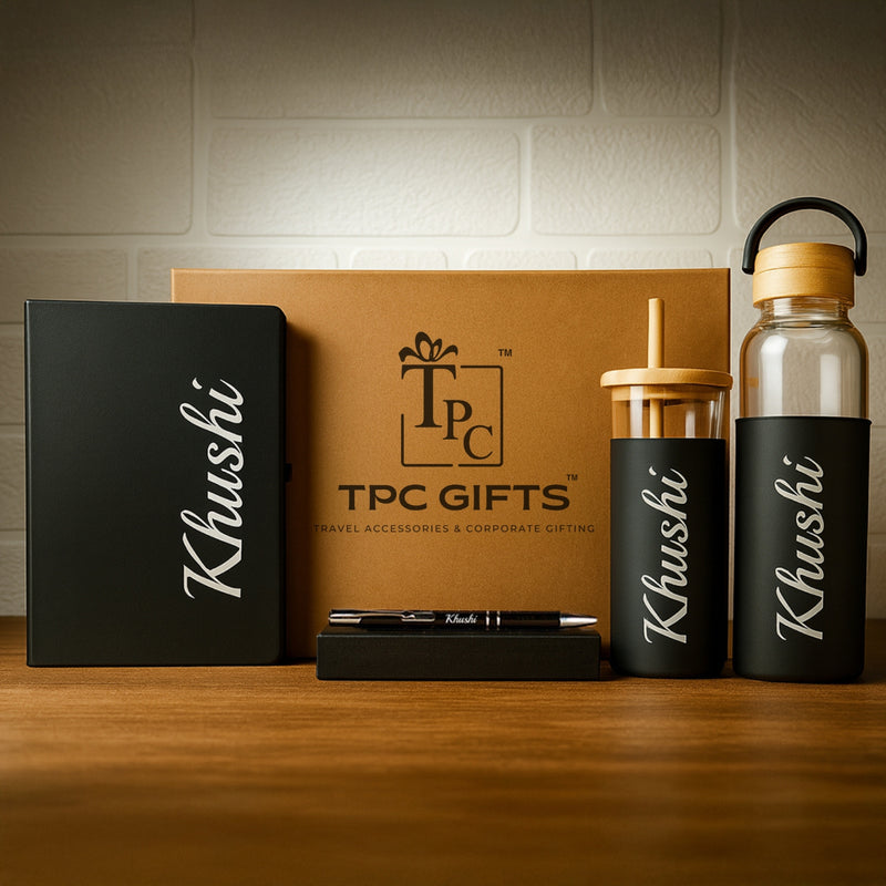 Personalized Office Desk Combo – Black Edition