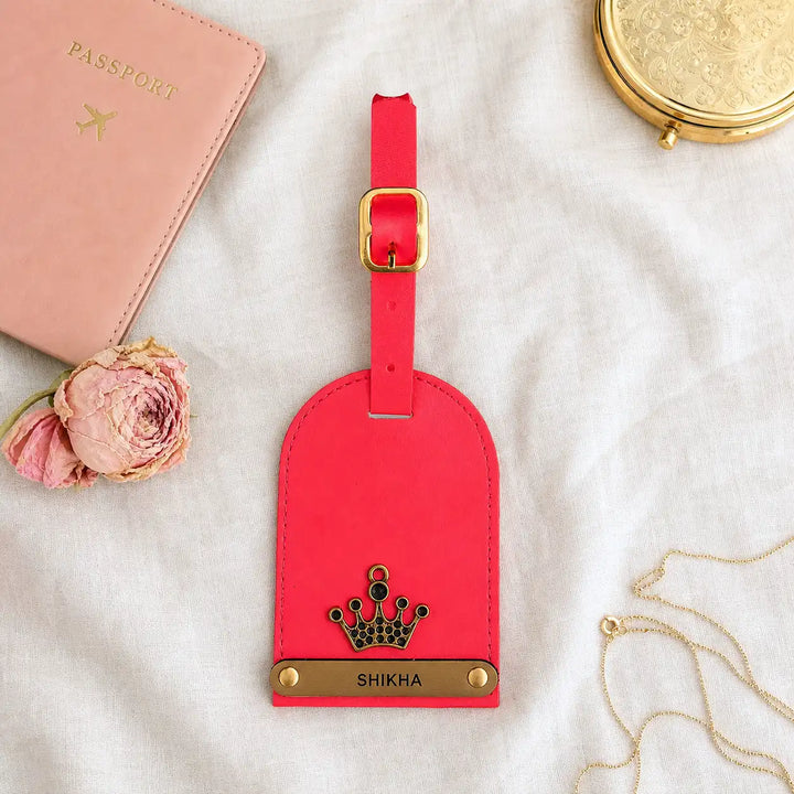 Pastel Pink Luggage Tag