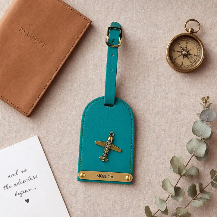 Turquoise Luggage Tag