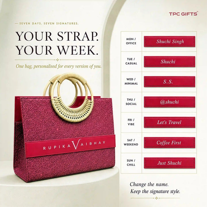 Personalised Tote Bags - Red Lace Limited Edition