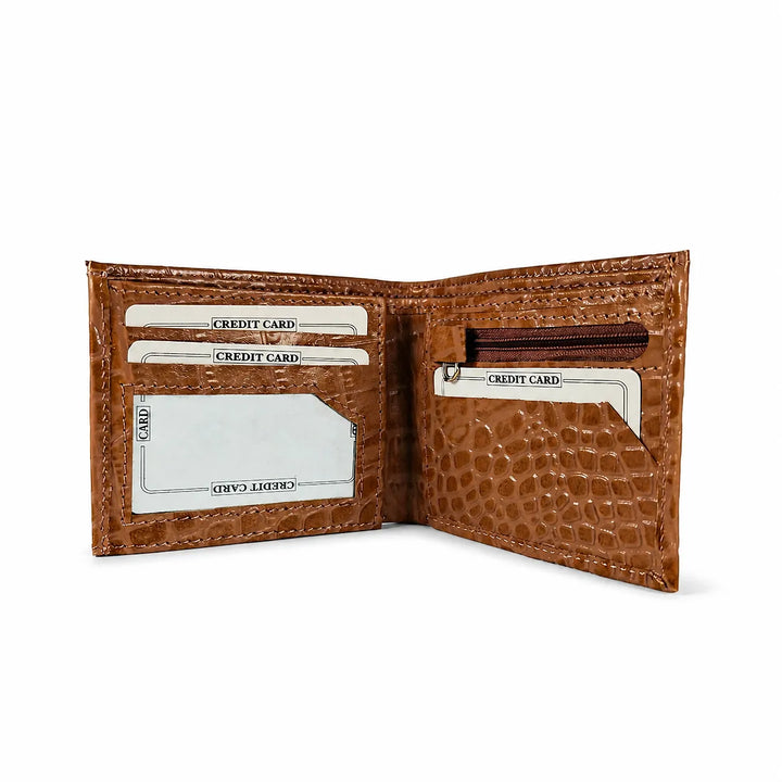 Personalized Light Brown Gator Texture Leather Men&