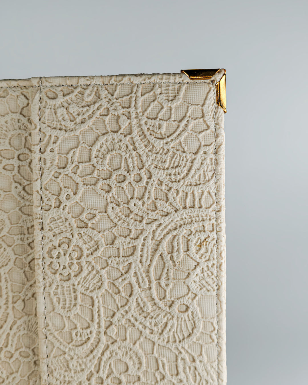 Personalized Passport Cover - Glided Grace White