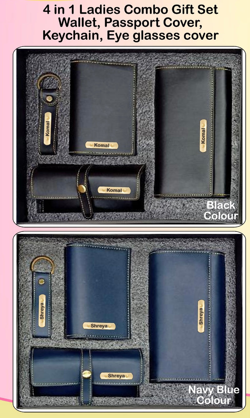 WALLET,PASSPORT COVER,SUNGLASS COVER & KEYCHAIN SET
