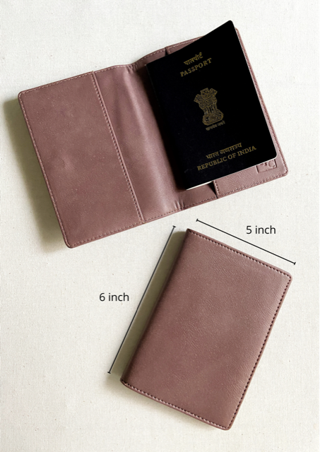 Personalised Couple Grey & Grape Passport Cover