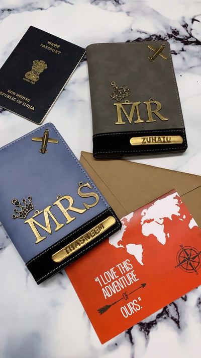 Personalised Couple  Passport Cover