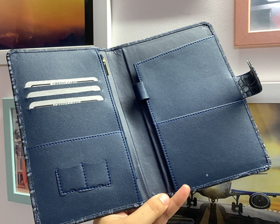 Inside view of Travel Wallet TPC Gifts Blue