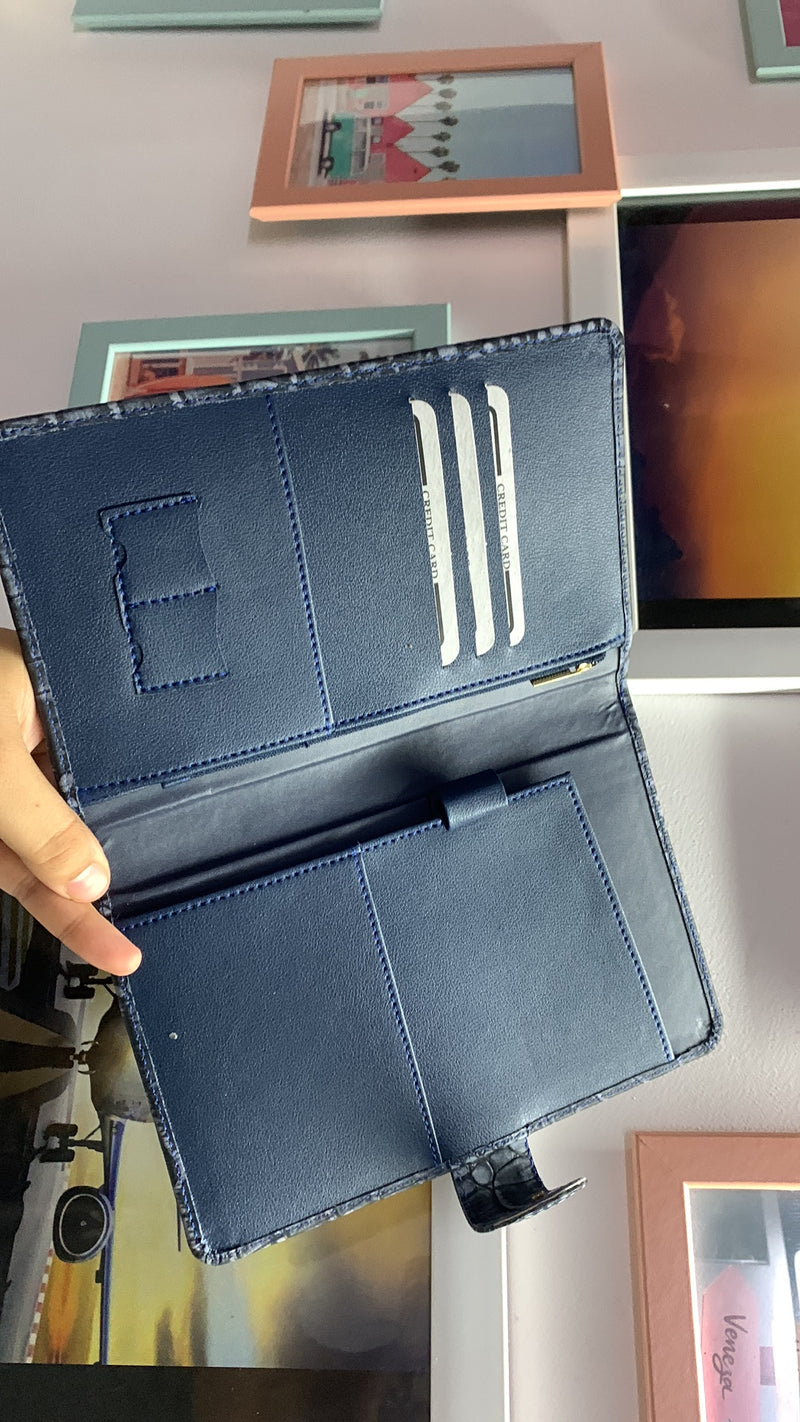 Inside view of Travel Wallet TPC Gifts Blue