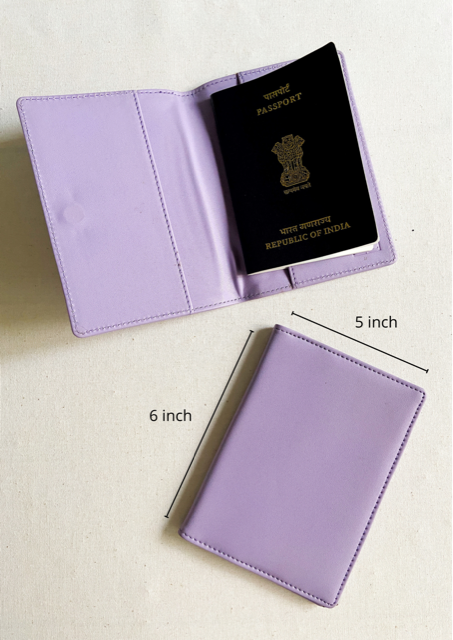 Personalised Violet Velvet Passport Cover