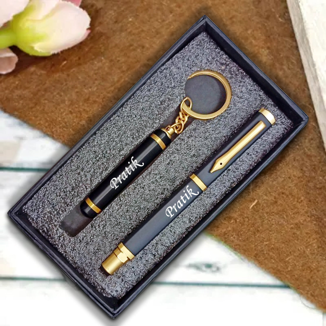 Personalize pen and Keychain With Your Name