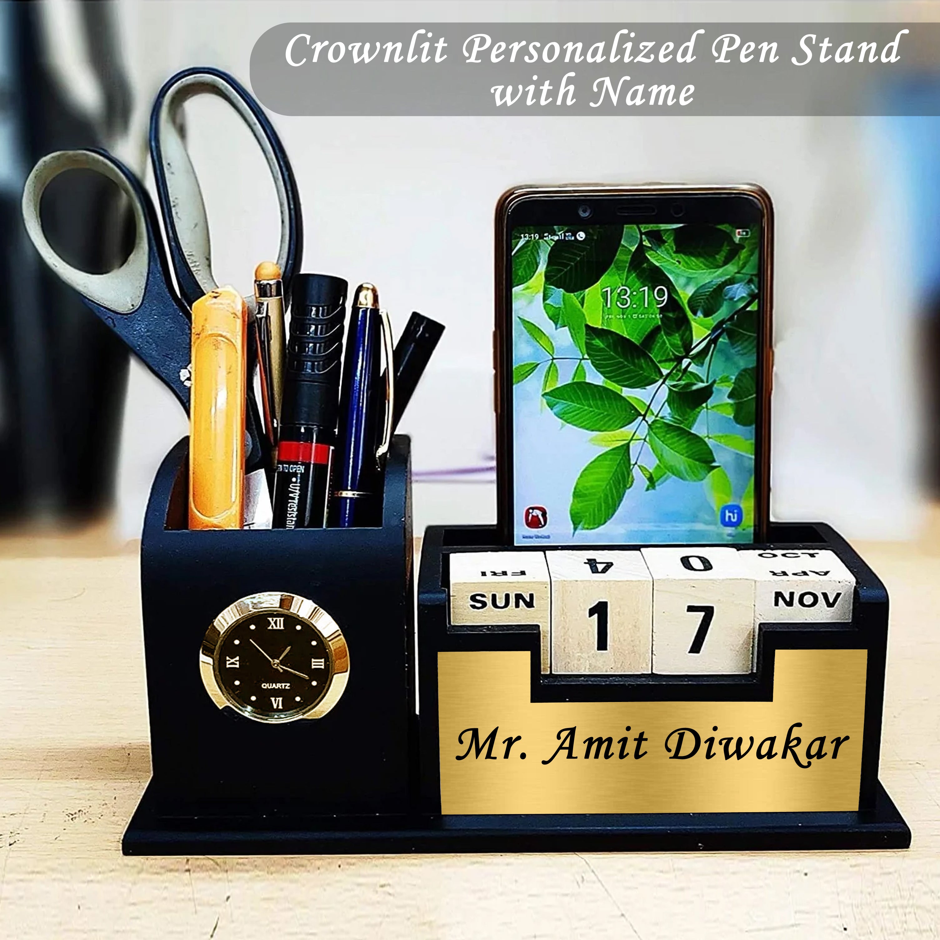 CROWNFIT PERSONALIZED PEN STAND WITH NAME TPC Gifts